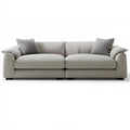 Sofa trzyosobowa jasnoszara 220 x 95 x 85 cm